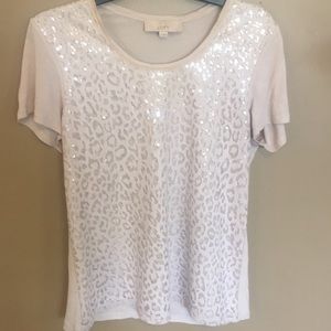 Loft sequined top